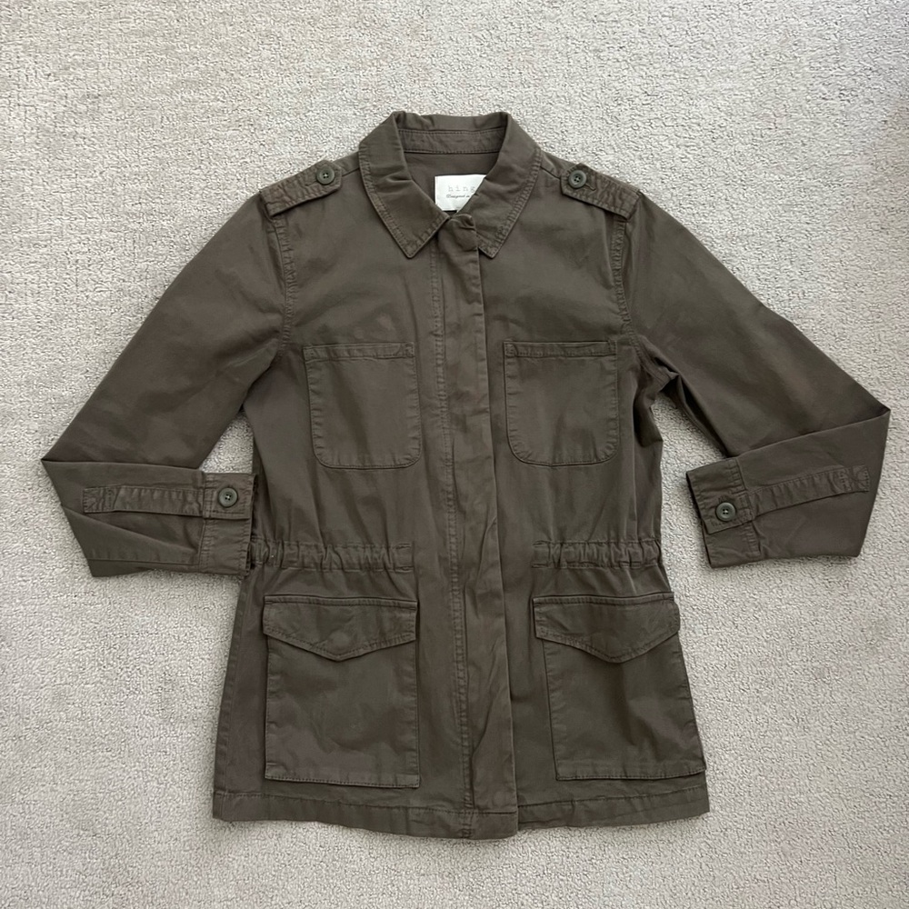 Hinge Women's Utility Jacket in Olive Green